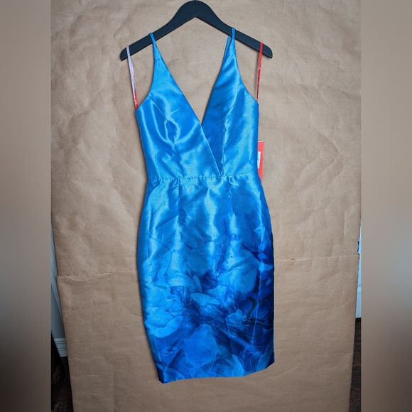 NWT ML Monique Lhuillier Mikado Sheath Dress - Picture 3 of 8